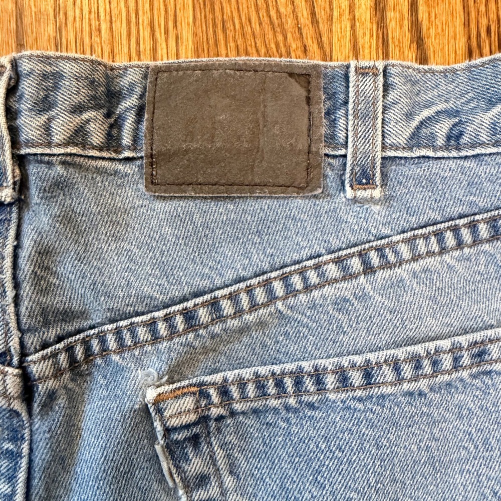 Levi SilverTab Straight Relaxed Jeans Vintage 1998 Made in USA 36x32 Light Wash - Picture 5 of 13